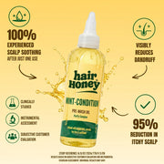 Close-up of Mint Condition Scalp Oil for Flaky, Itchy Scalp Relief highlighting its texture and ingredients.